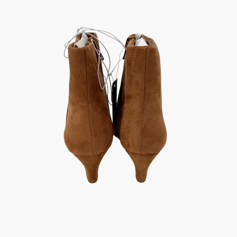 NEW Universal Thread Taylor Kitten Heel Ankle Boots - Tan - Size 6.5